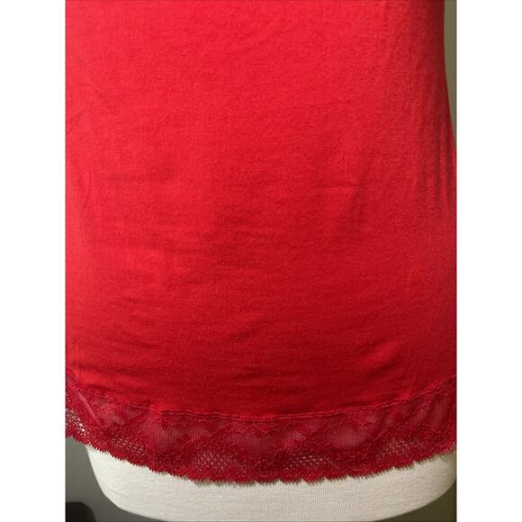 Felina Red Lace Modal Camisole Adjustable Straps Size XL EUC - Picture 3 of 6